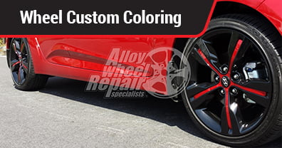 Wheel custom coloring example