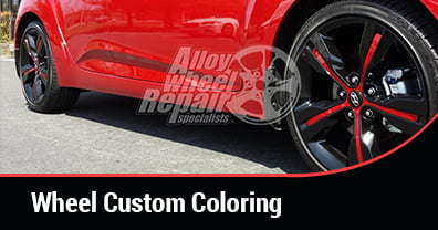Wheel custom coloring example