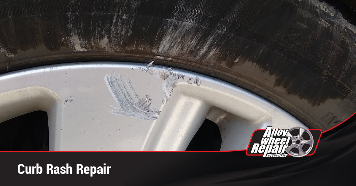 Curb rash repair for alloy wheels