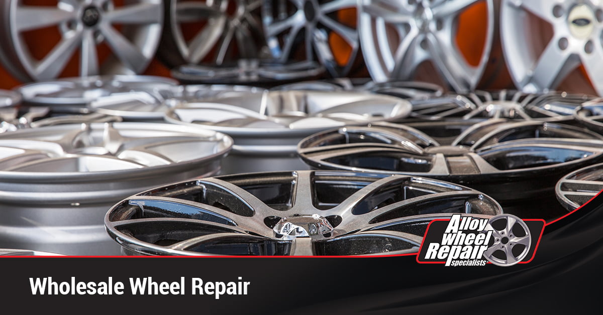 On-site wholesale wheel repair for auto dealerships and collision repair centers