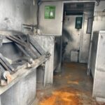 Inside of box trailer 248MCZZ-Prep-Room-2-MO1 for sale.